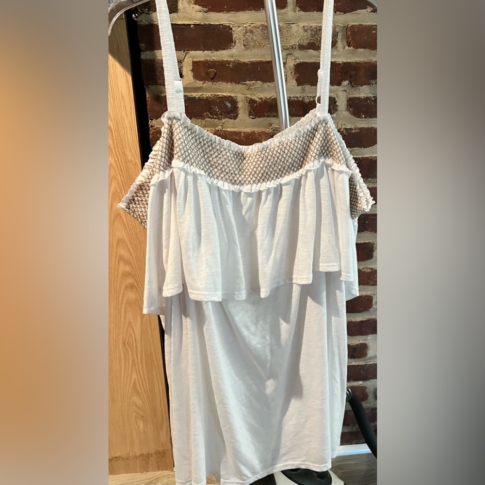 White Off-Shoulder Top